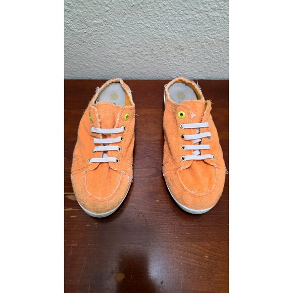 Vionic Breeze Beach Orange Canvas Slip-On Sneakers - Women Size 9.5 - Picture 2 of 9